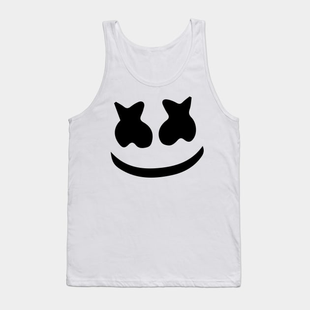 Marshmello Face Tank Top by padune